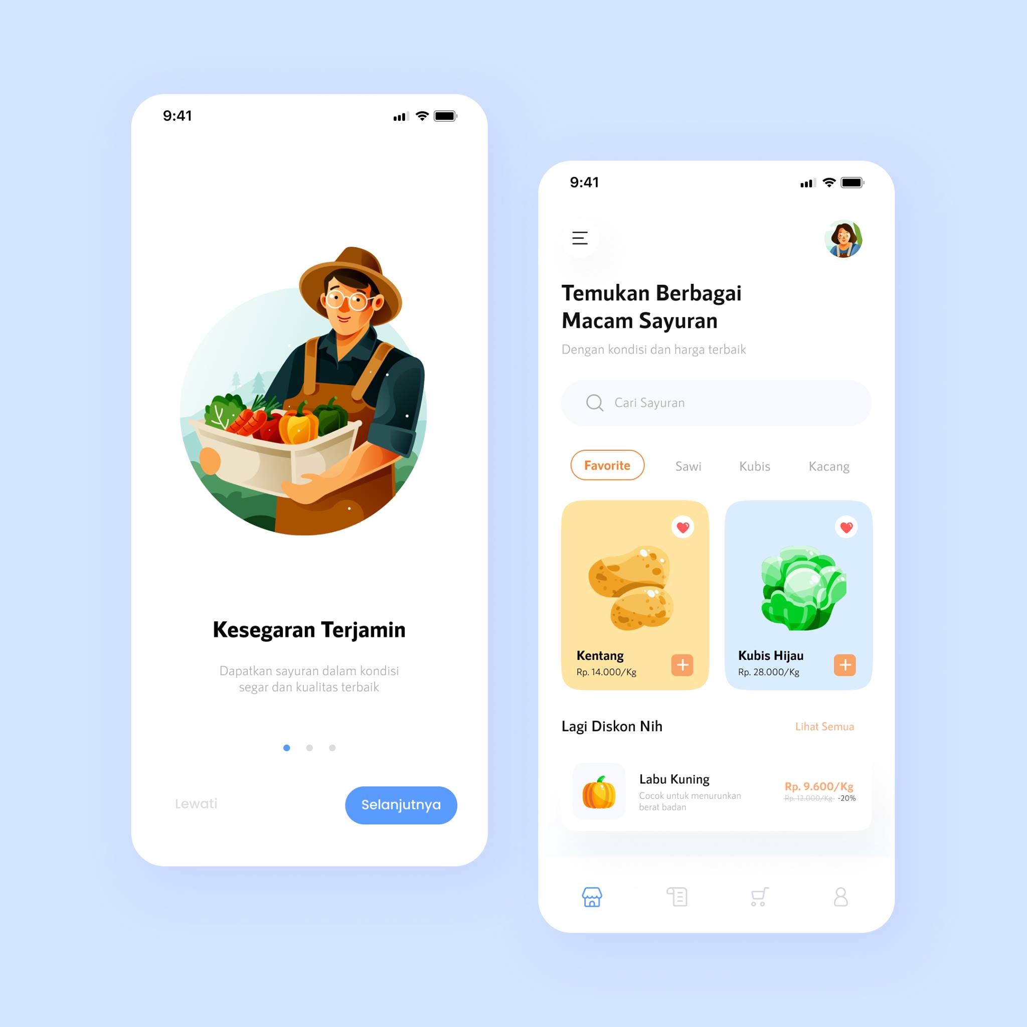 VegetableOrderUI-Android screenshot 1