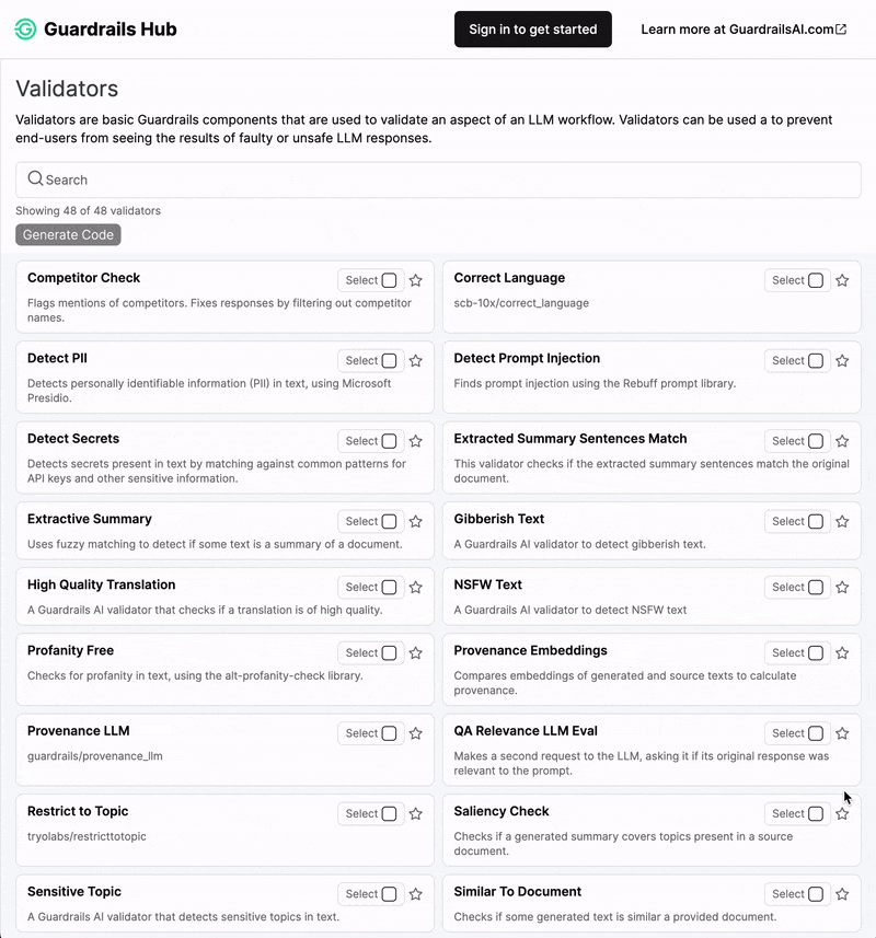 guardrails screenshot 4