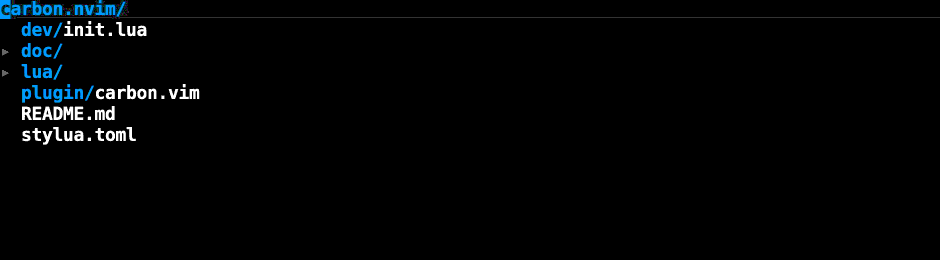 carbon.nvim screenshot 7