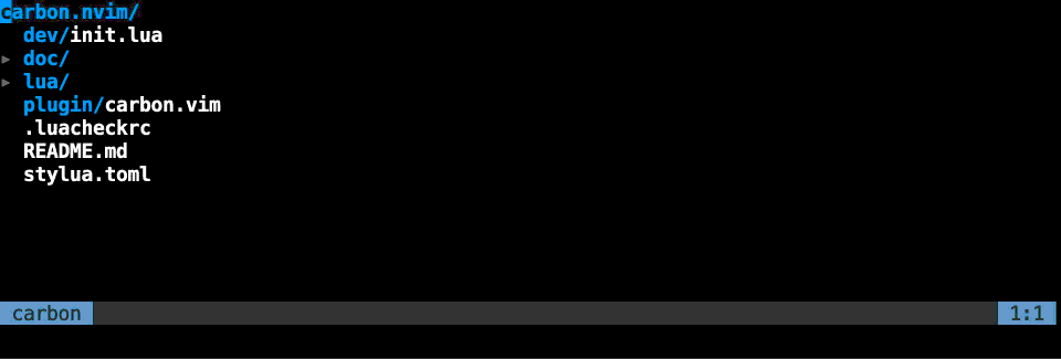 carbon.nvim screenshot 13
