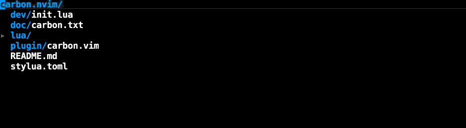 carbon.nvim screenshot 4