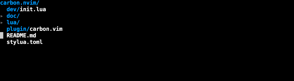 carbon.nvim screenshot 11