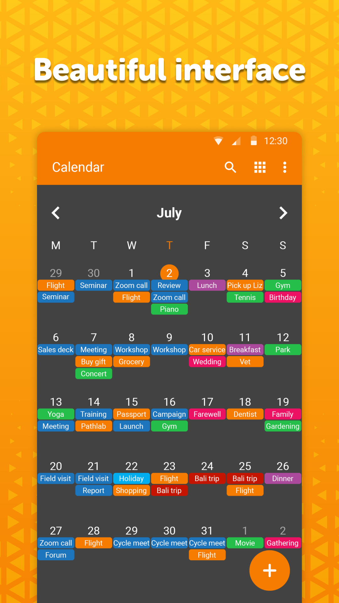 Simple-Calendar screenshot 1