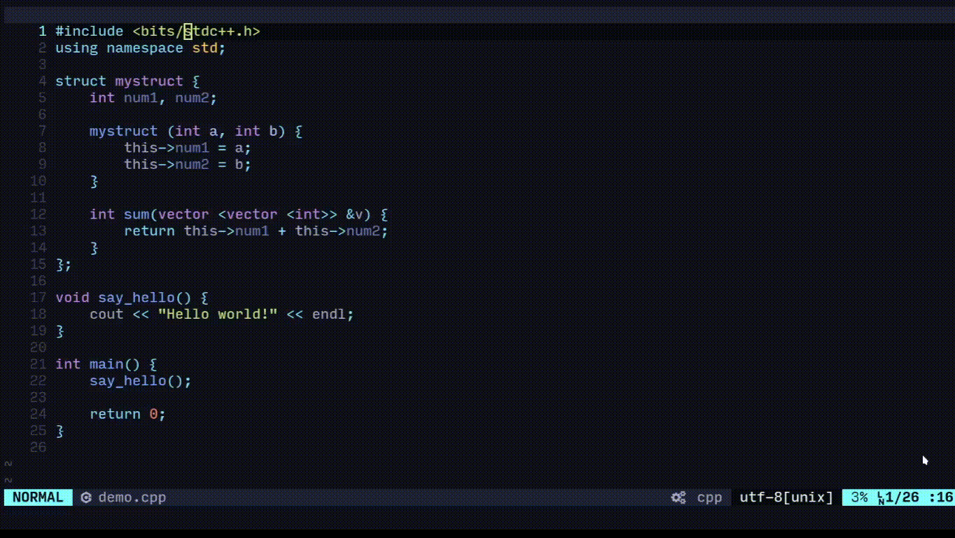 nvim-navic screenshot 1