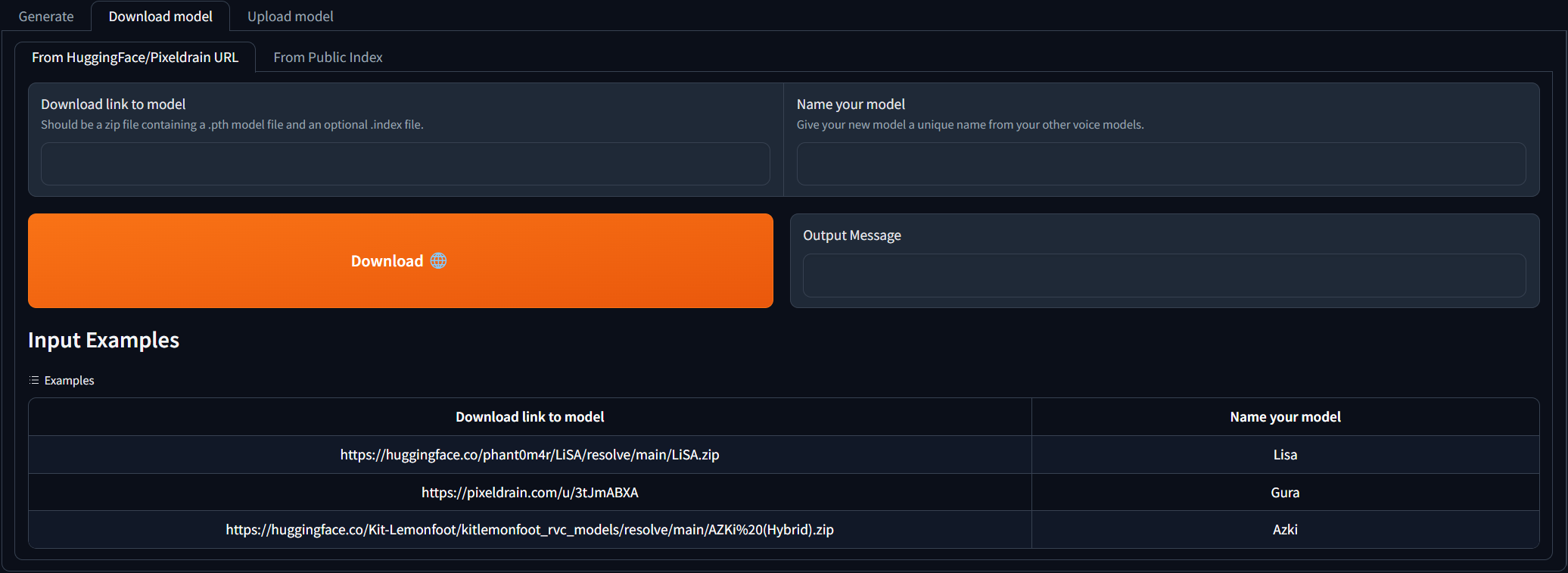 AICoverGen screenshot 2