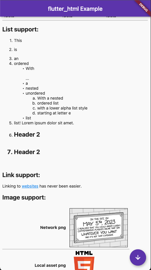 flutter_html screenshot 4