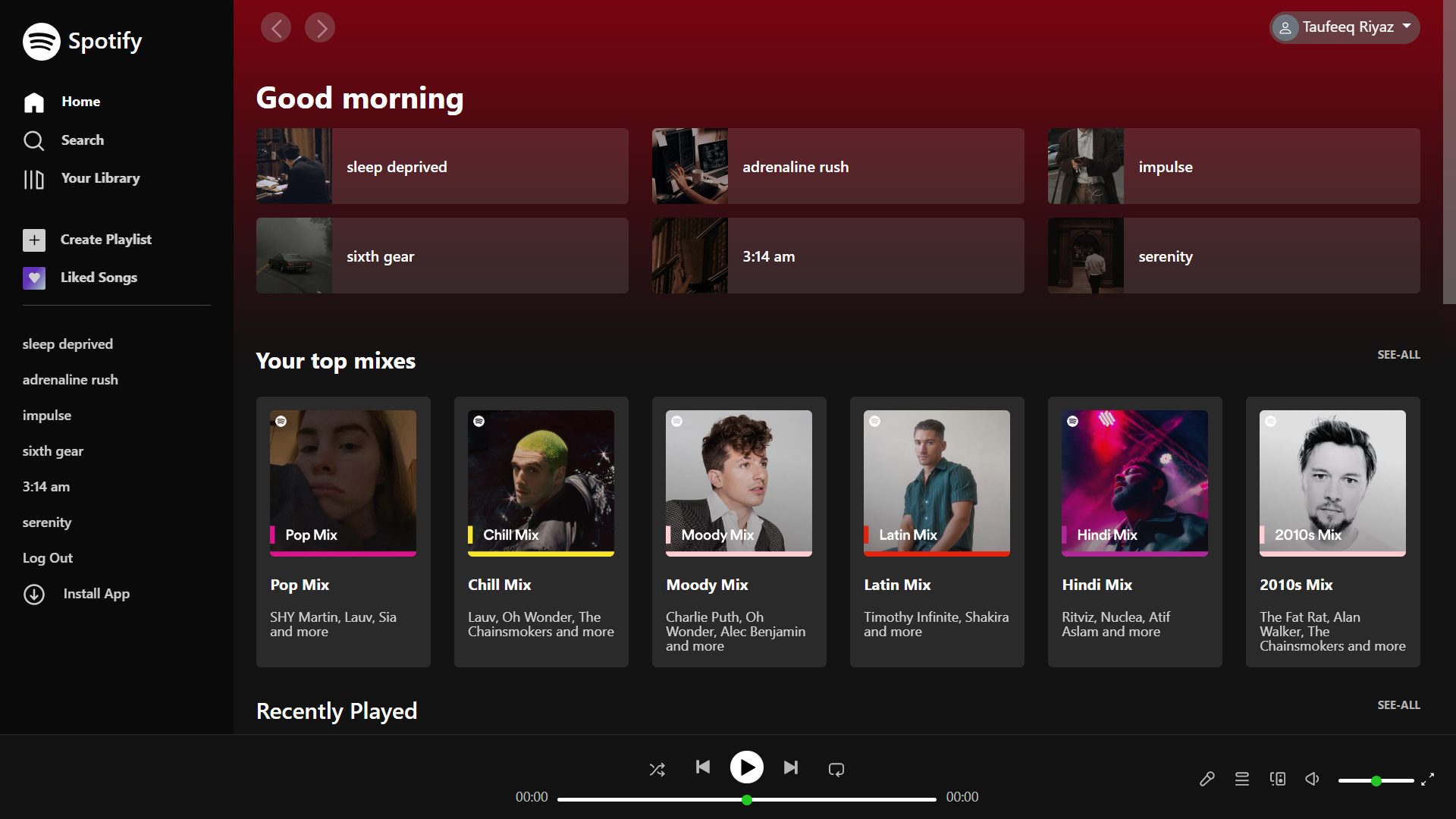 Spotify-Clone screenshot 1