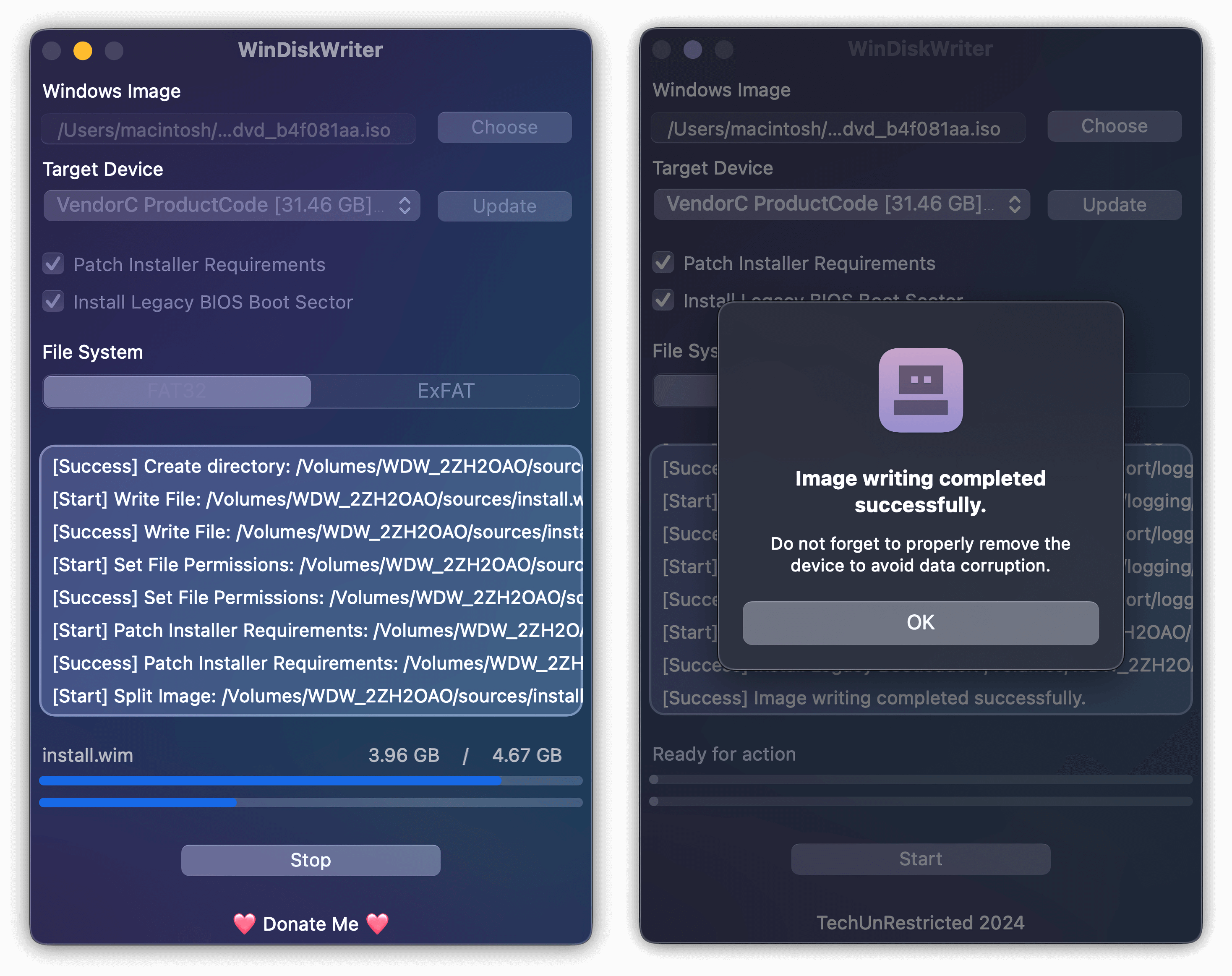 WinDiskWriter screenshot 2