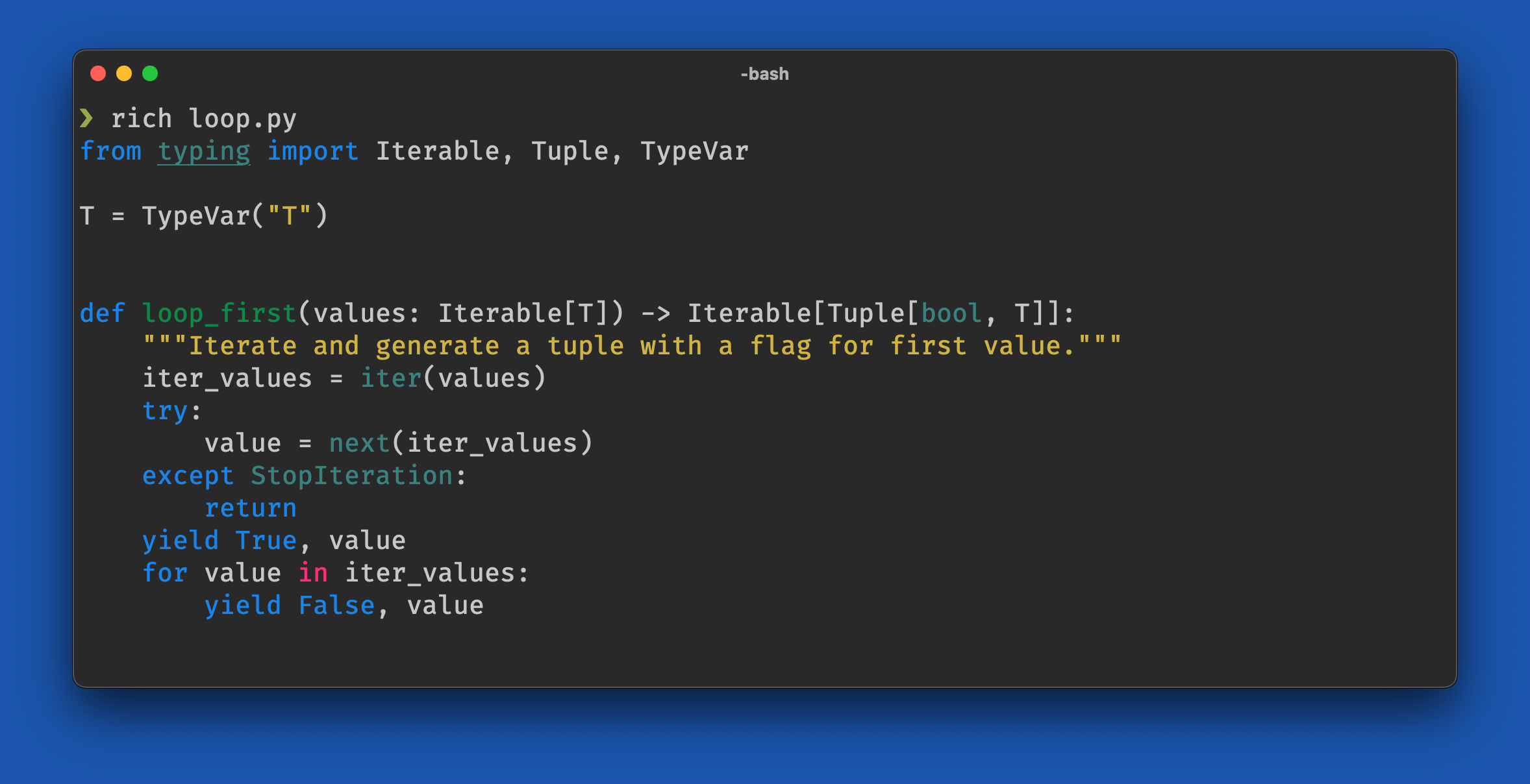 rich-cli screenshot 2