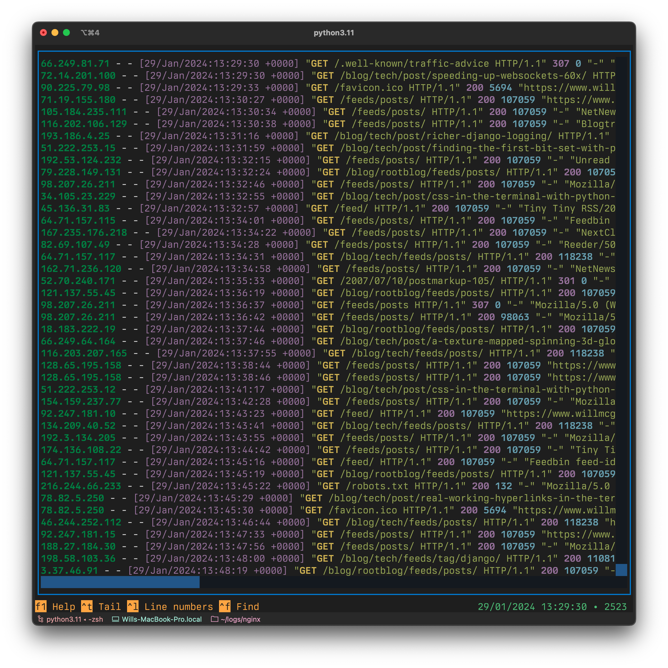 toolong screenshot 3