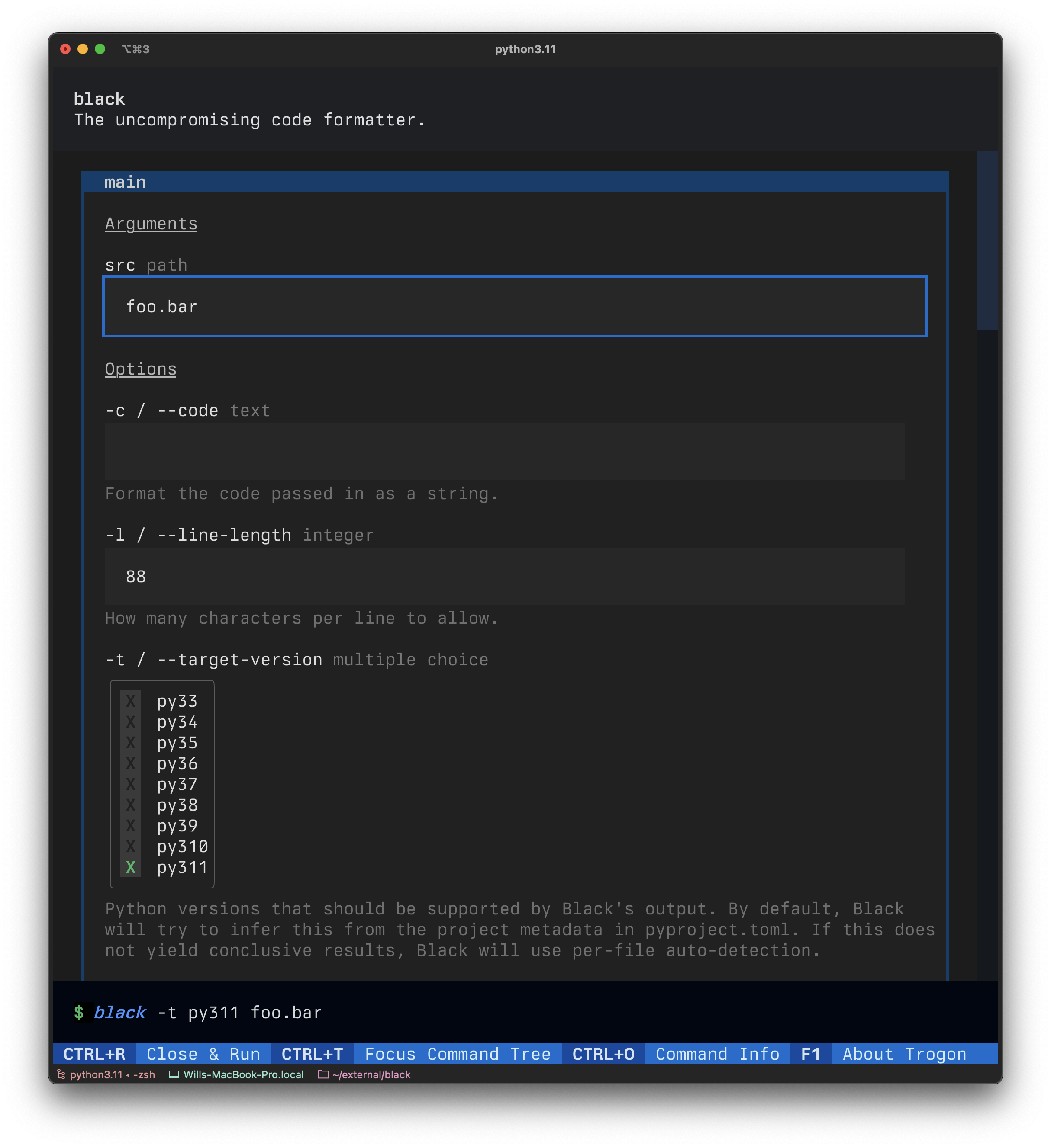 trogon screenshot 2
