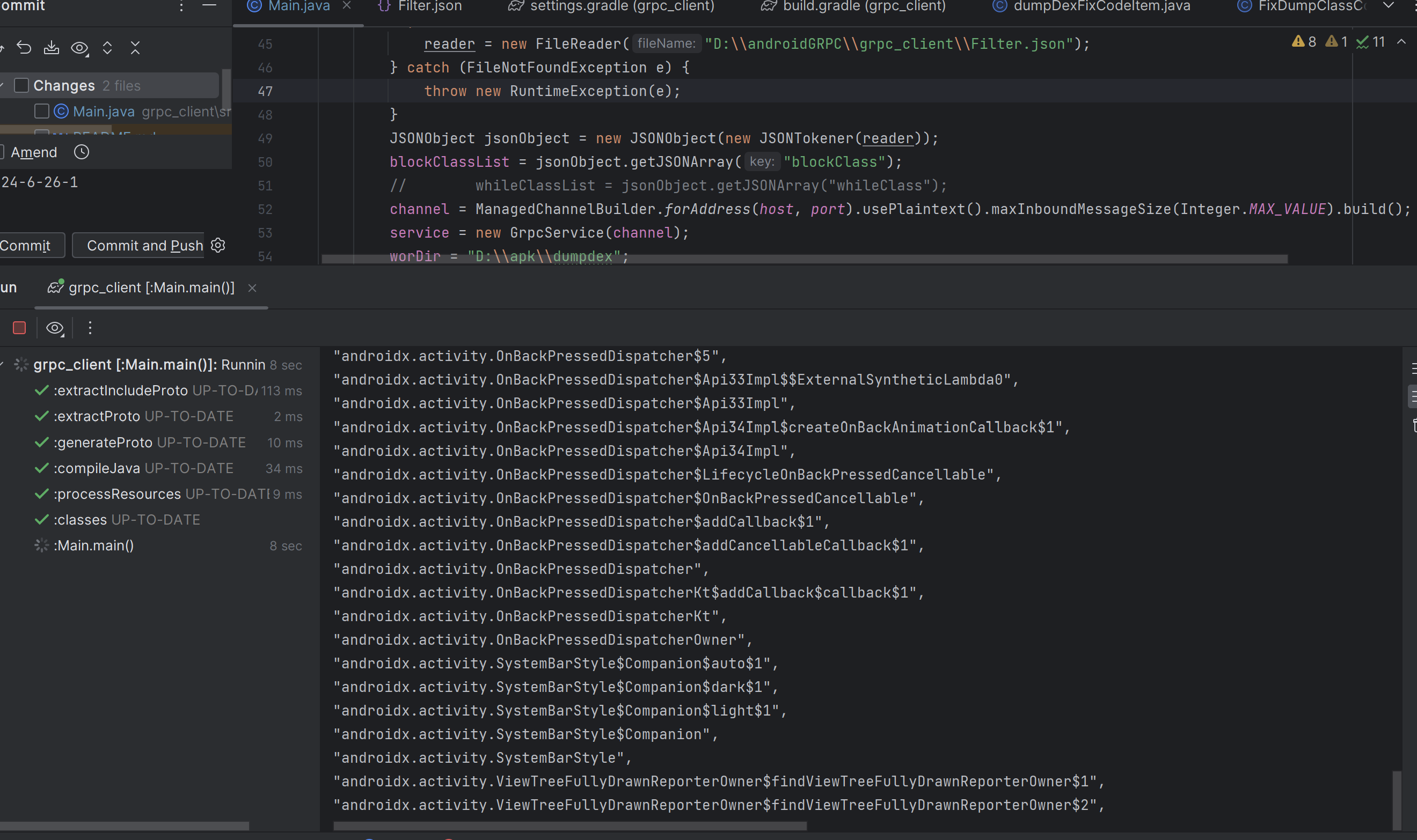 androidGRPC screenshot 1