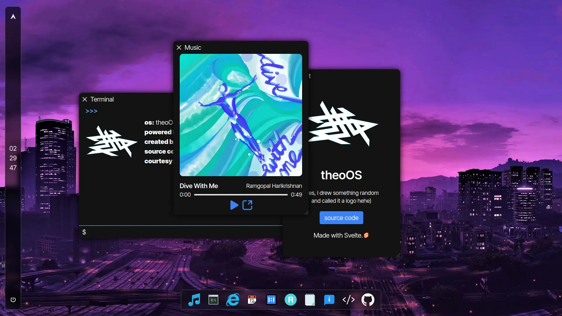 TheoOS screenshot 1