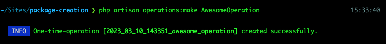 laravel-one-time-operations screenshot 2
