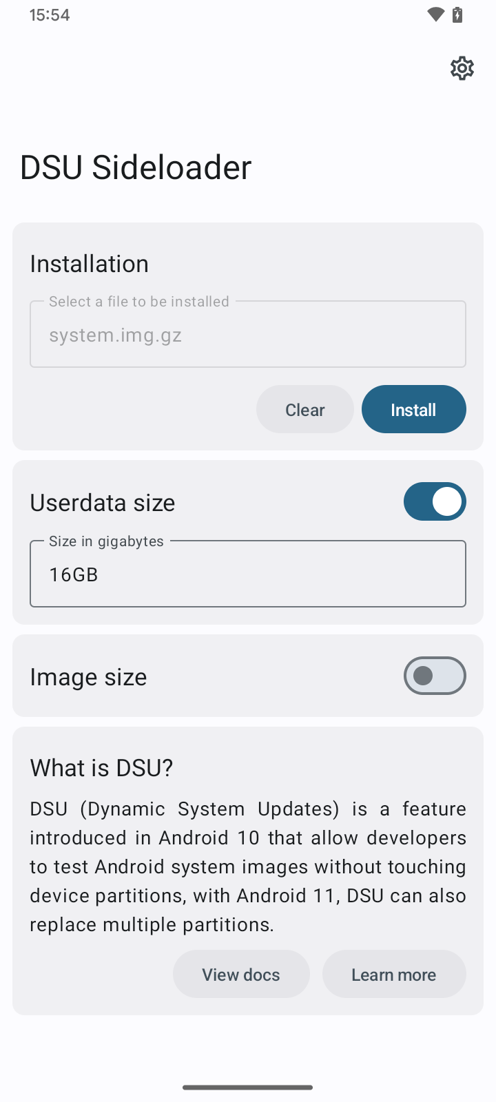 DSU-Sideloader screenshot 1
