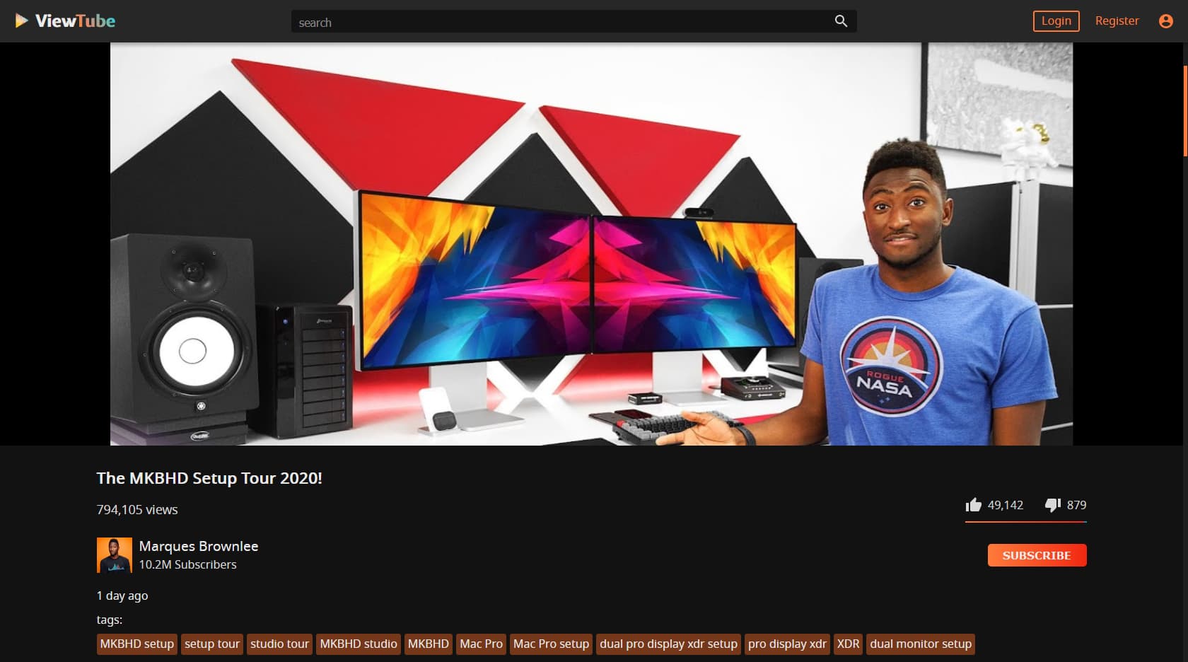 viewtube-vue screenshot 2