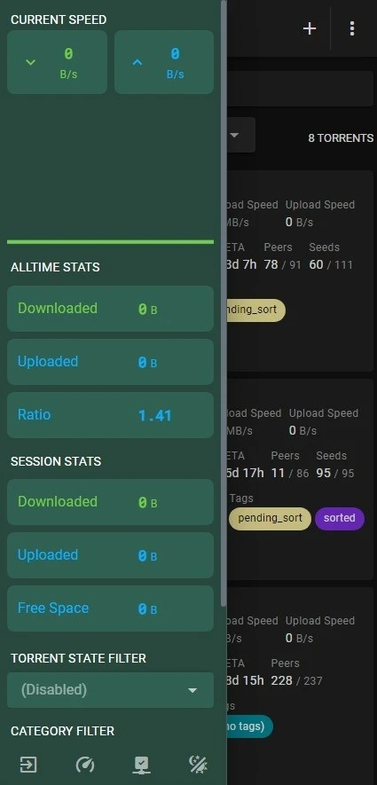 VueTorrent screenshot 6