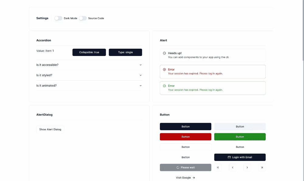 shadcn-svelte-nodep screenshot 1