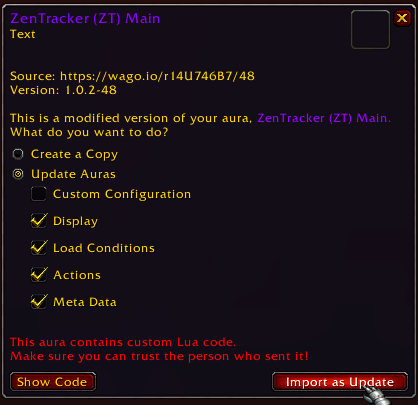 WeakAuras-Companion screenshot 4