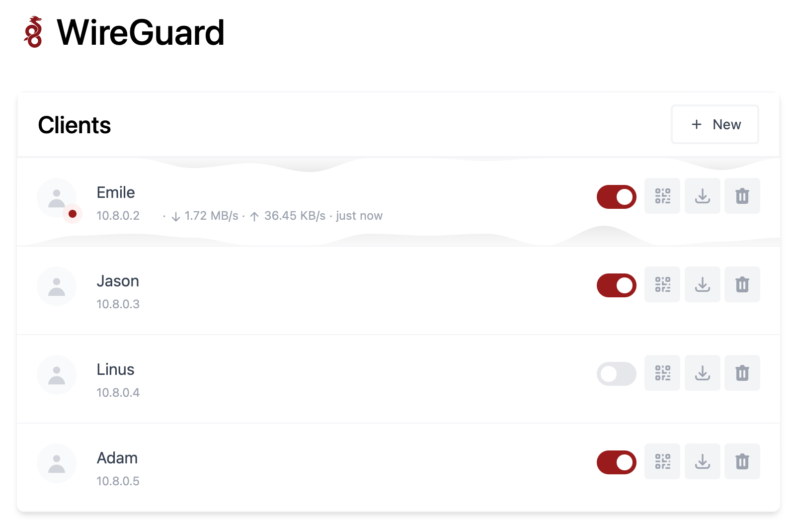 wg-easy screenshot 1