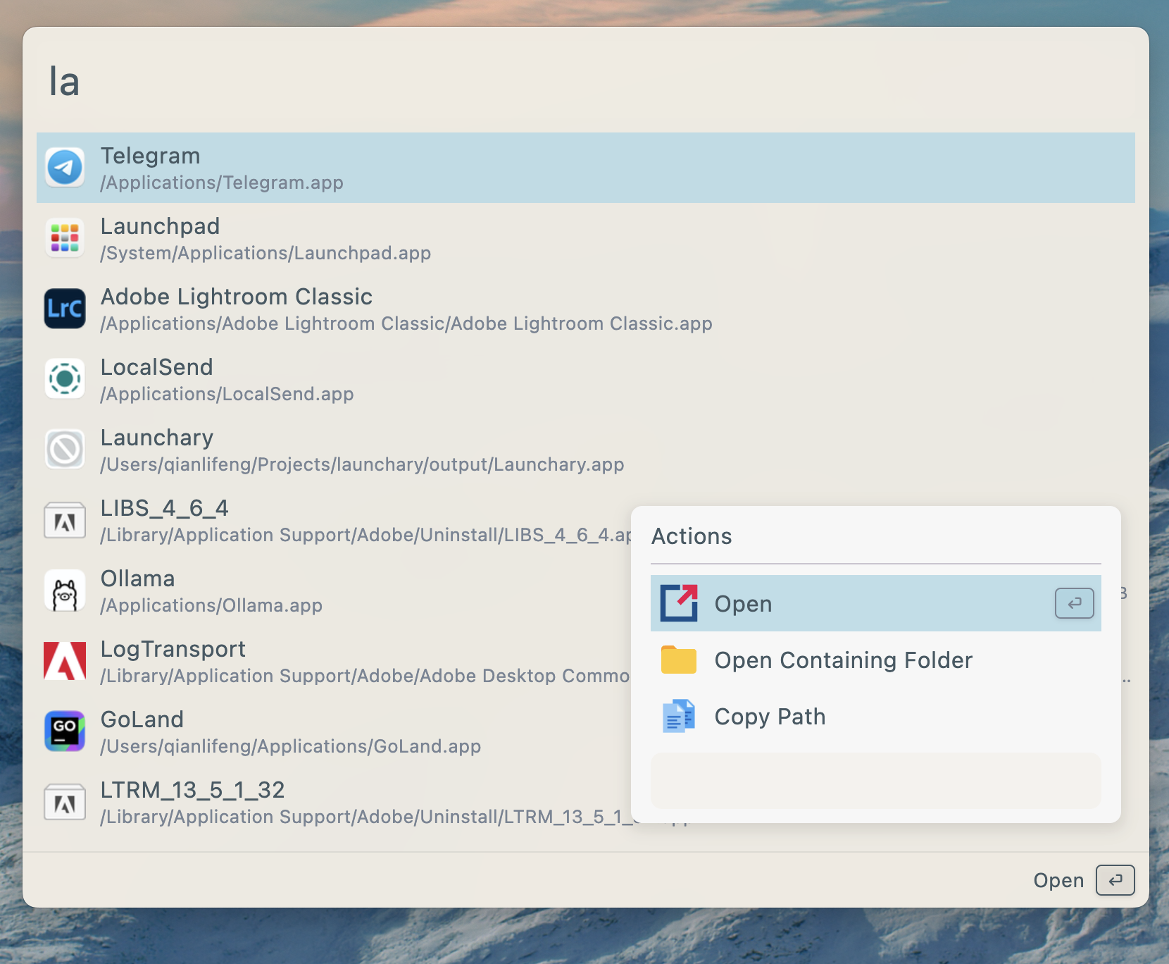 Wox screenshot 1