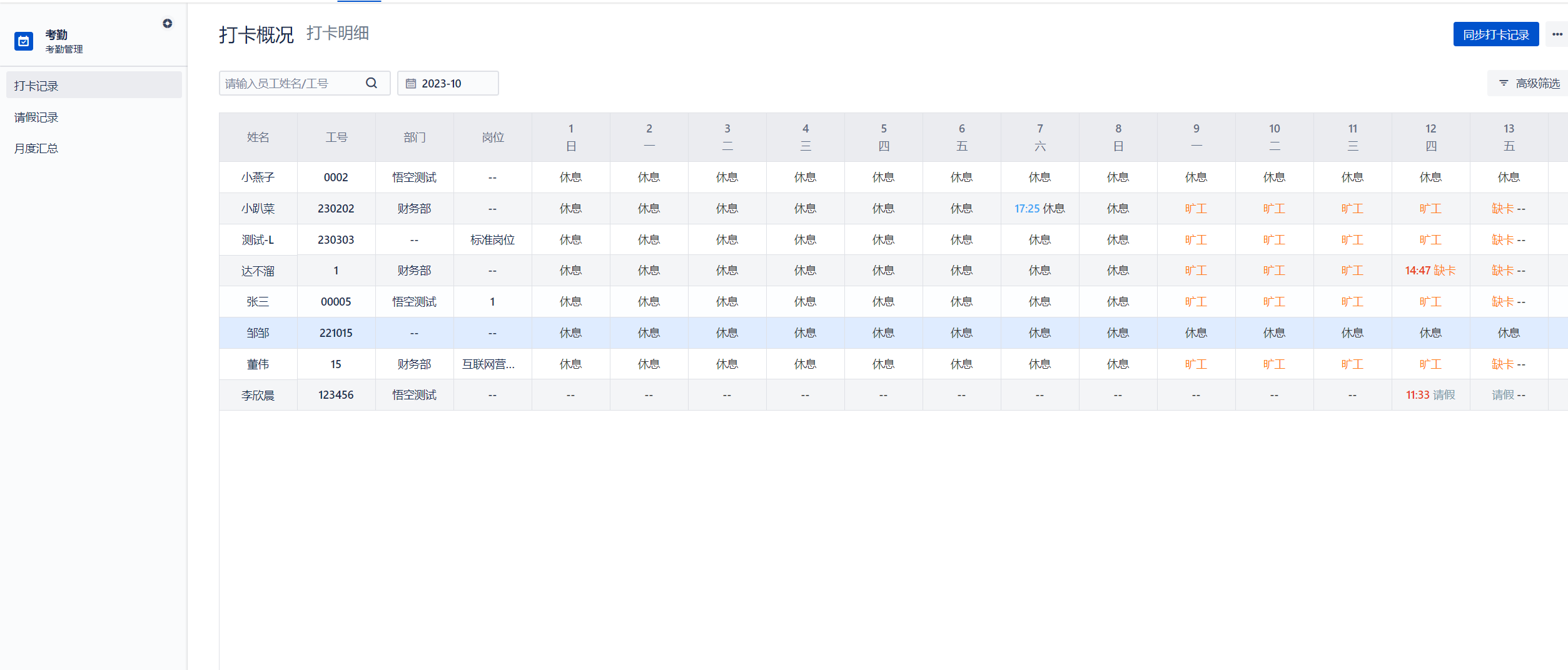 Wukong_HRM screenshot 7