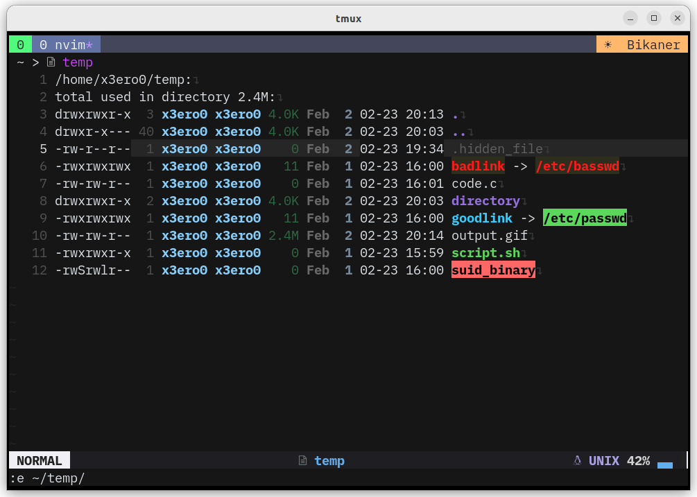 dired.nvim screenshot 2