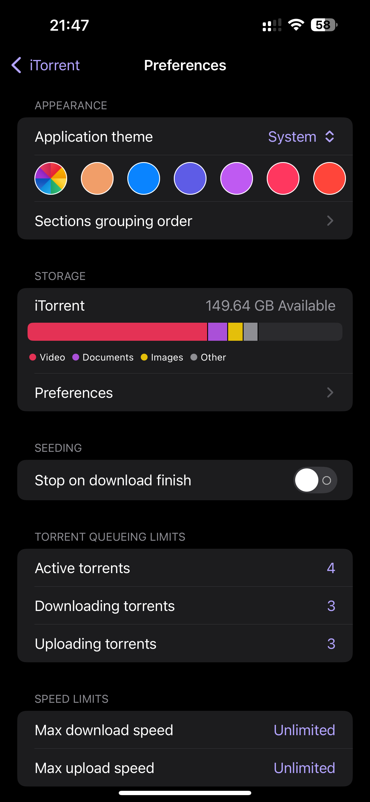 iTorrent screenshot 5