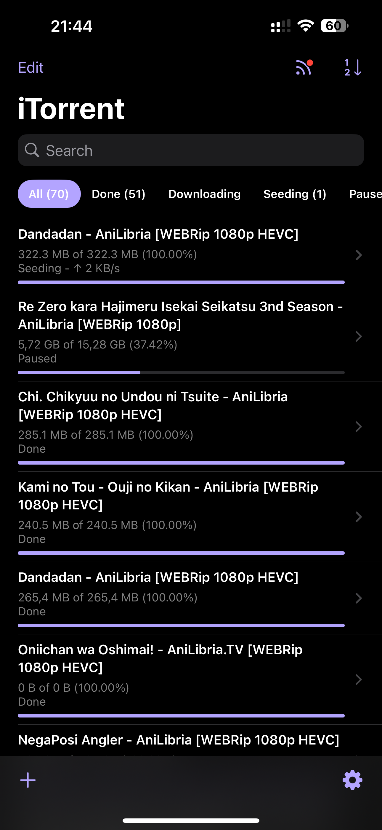 iTorrent screenshot 2