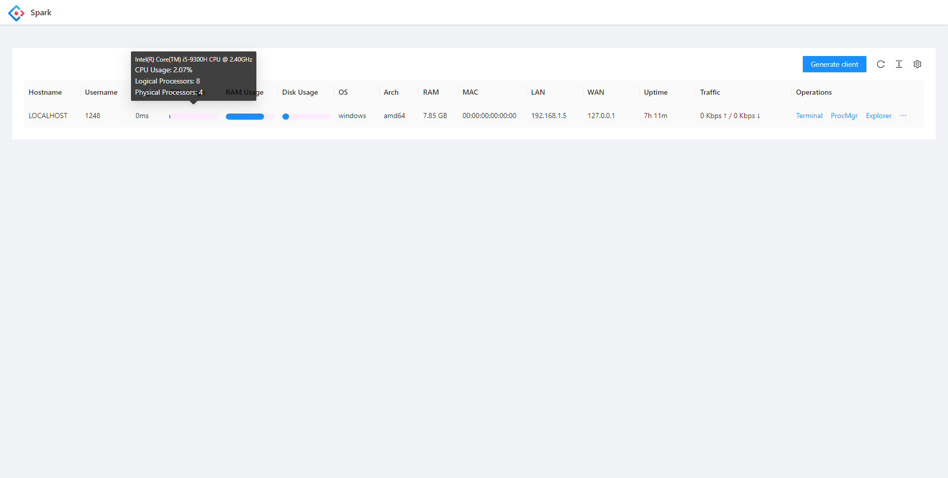 Spark screenshot 6