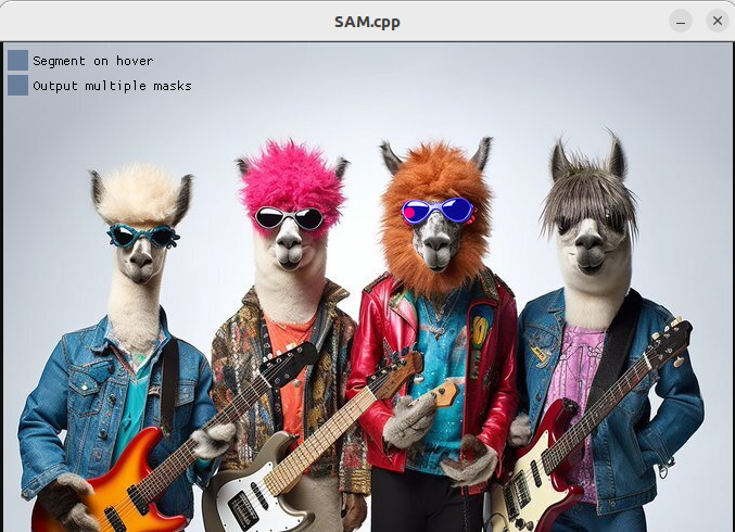 sam.cpp screenshot 2