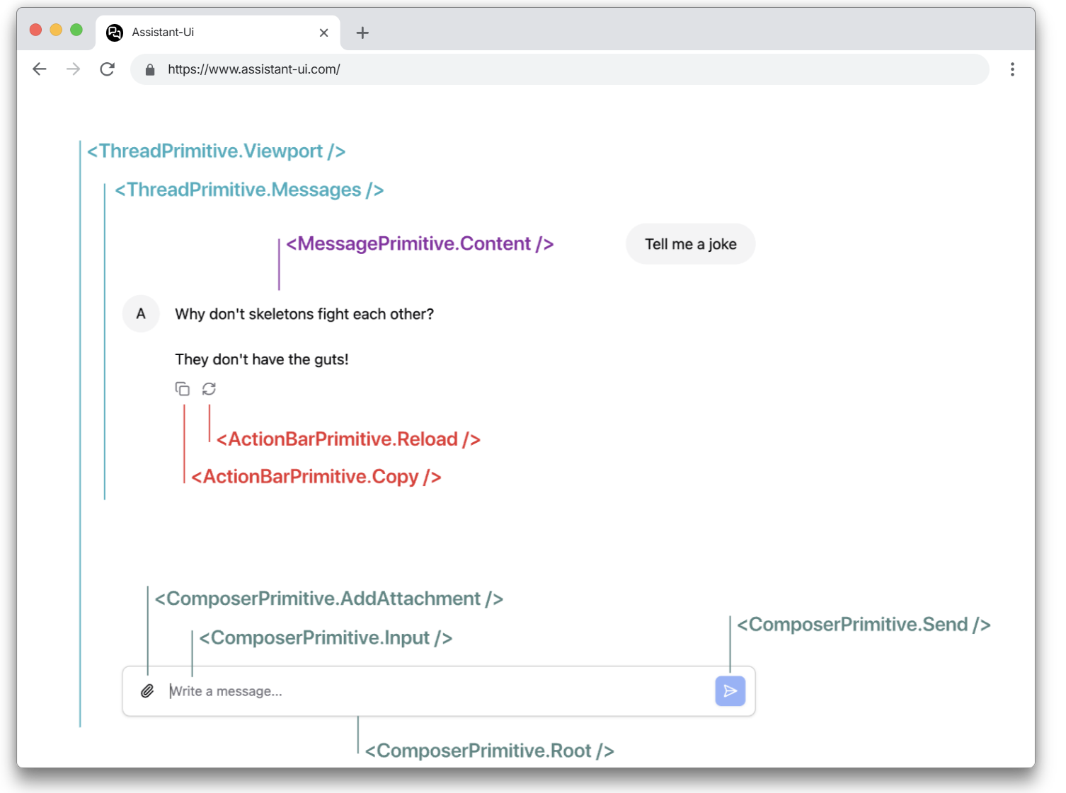 assistant-ui screenshot 1