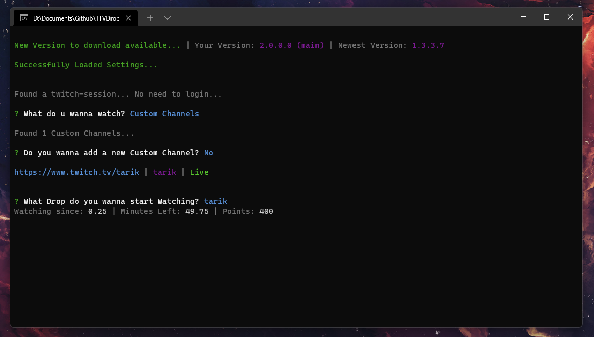 TTVDropBot screenshot 10