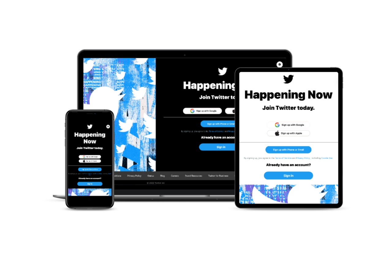 Twitter-Landing-Page screenshot 1