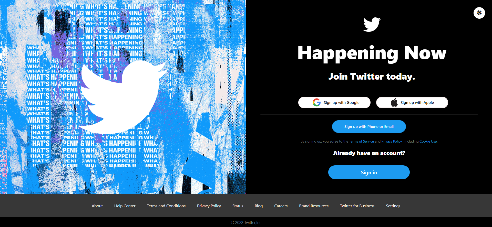 Twitter-Landing-Page screenshot 2