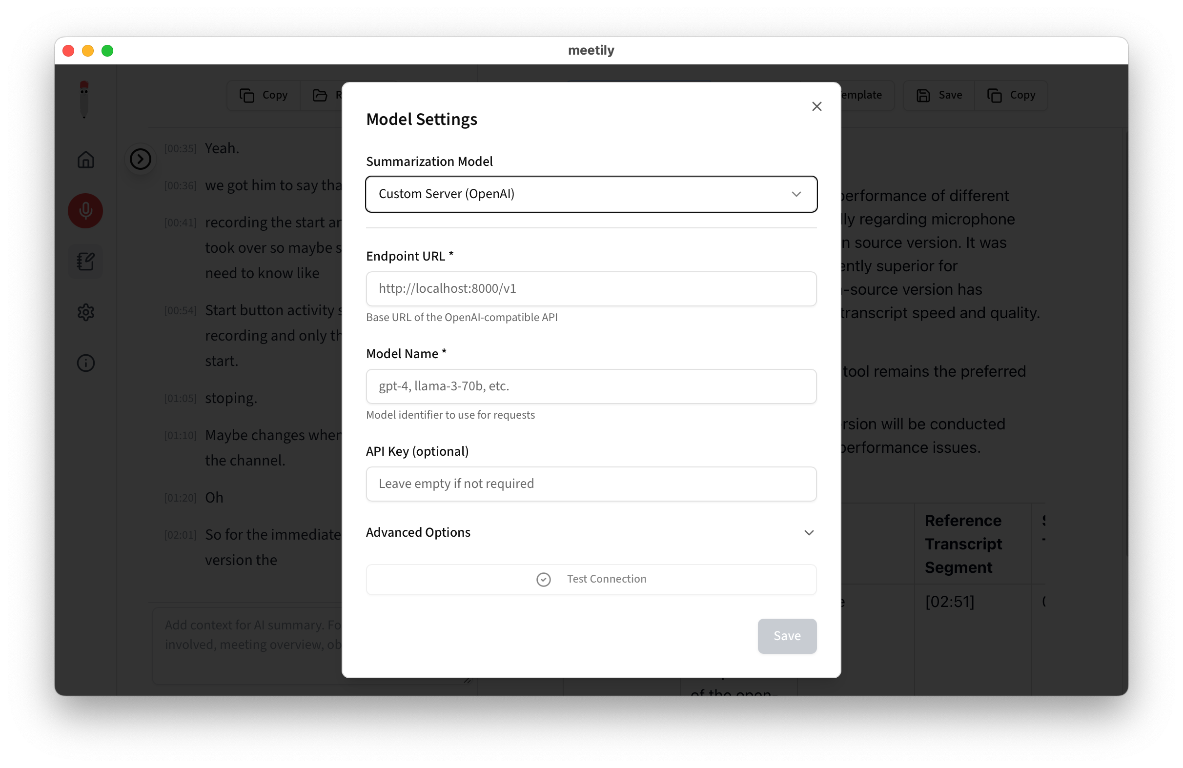 meetily screenshot 7