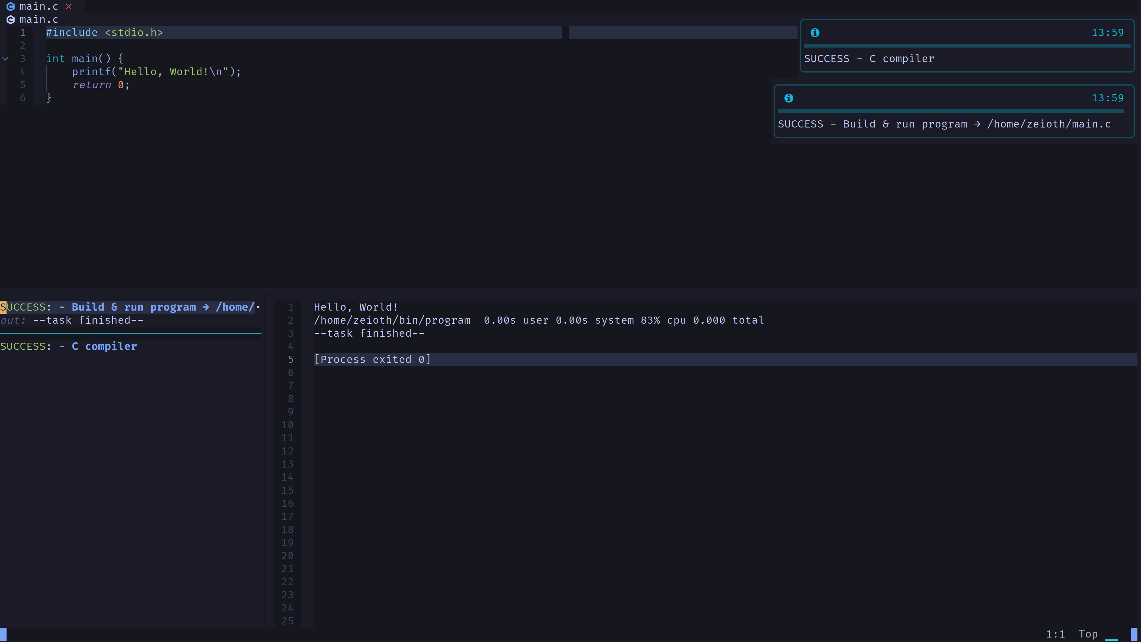 compiler.nvim screenshot 2