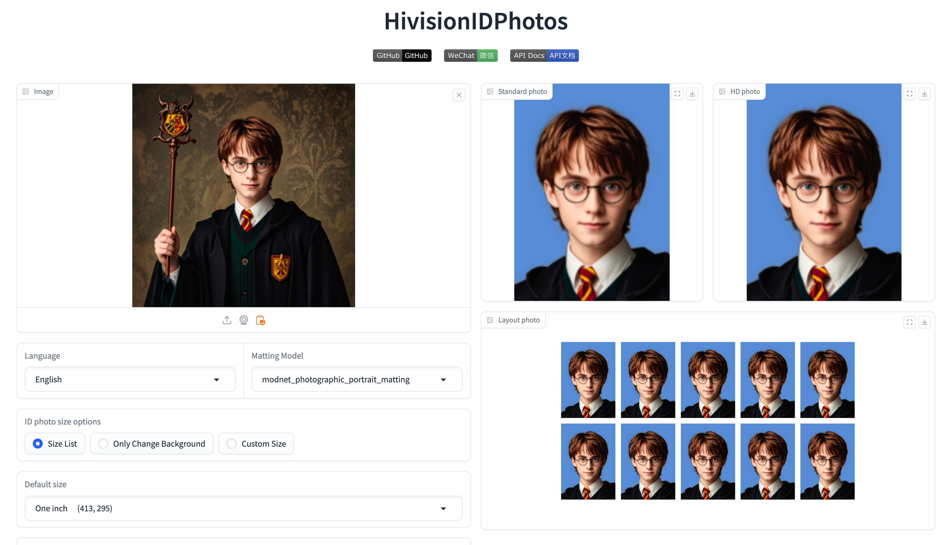 HivisionIDPhotos screenshot 3