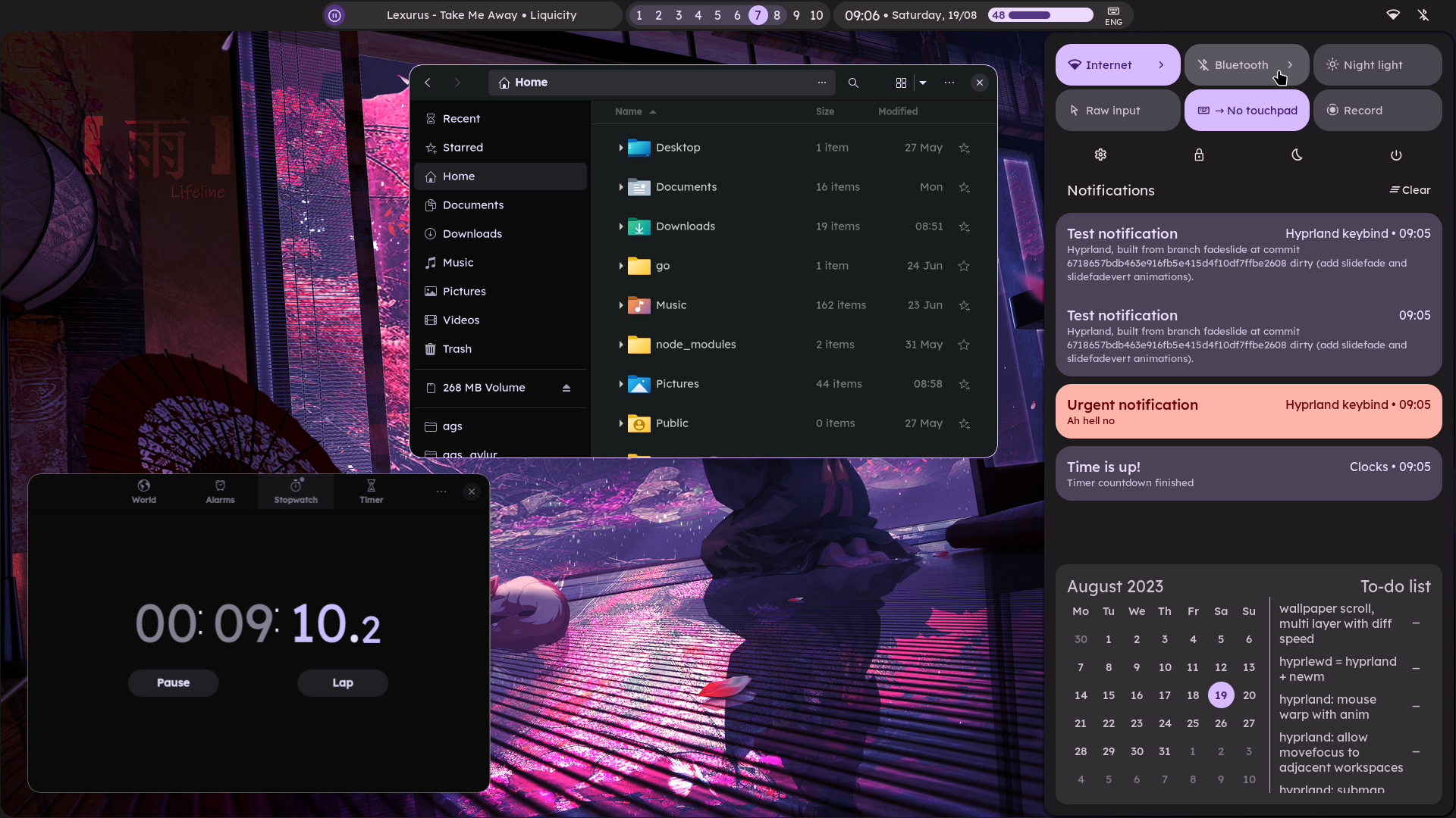 dots-hyprland screenshot 1