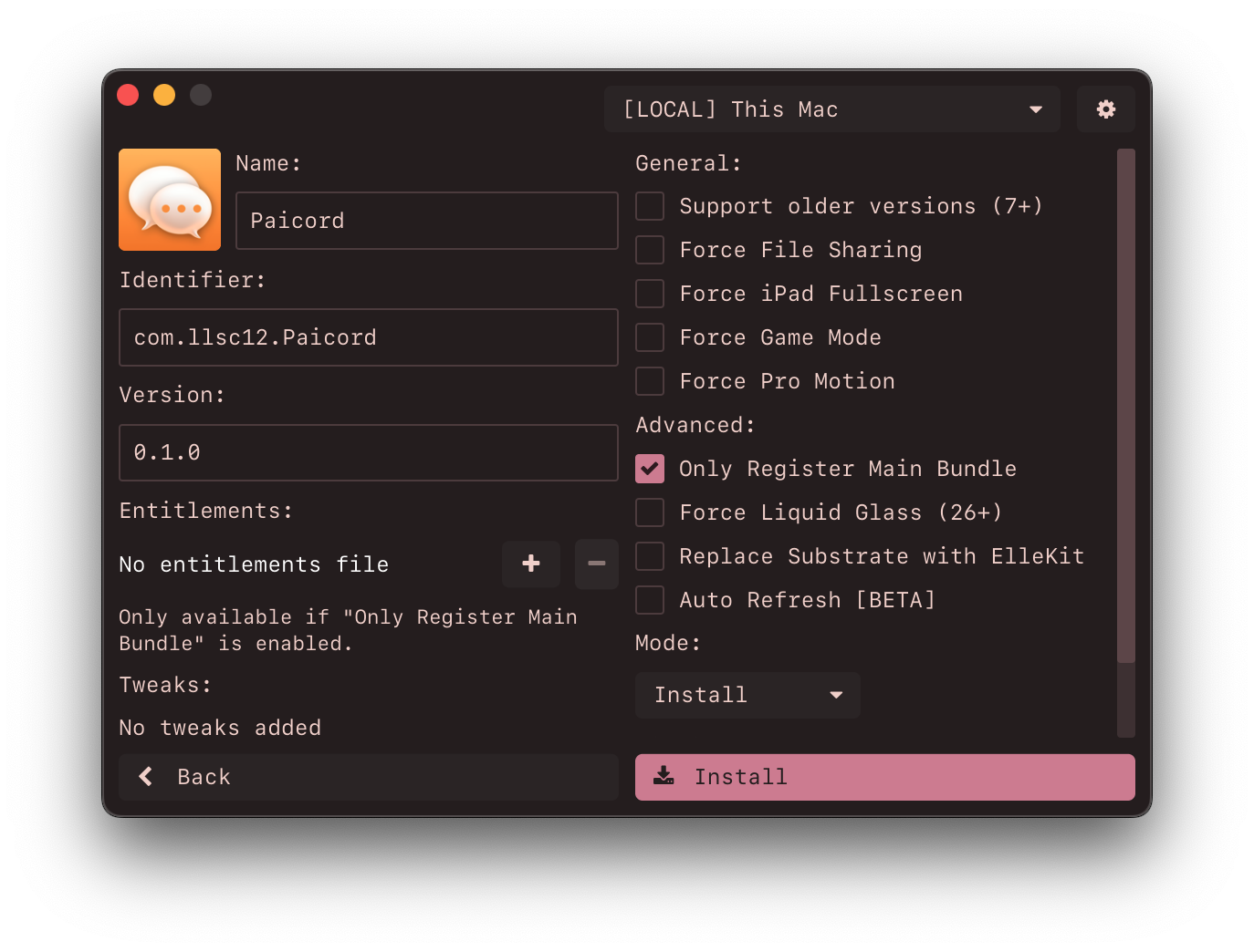 Impactor screenshot 2