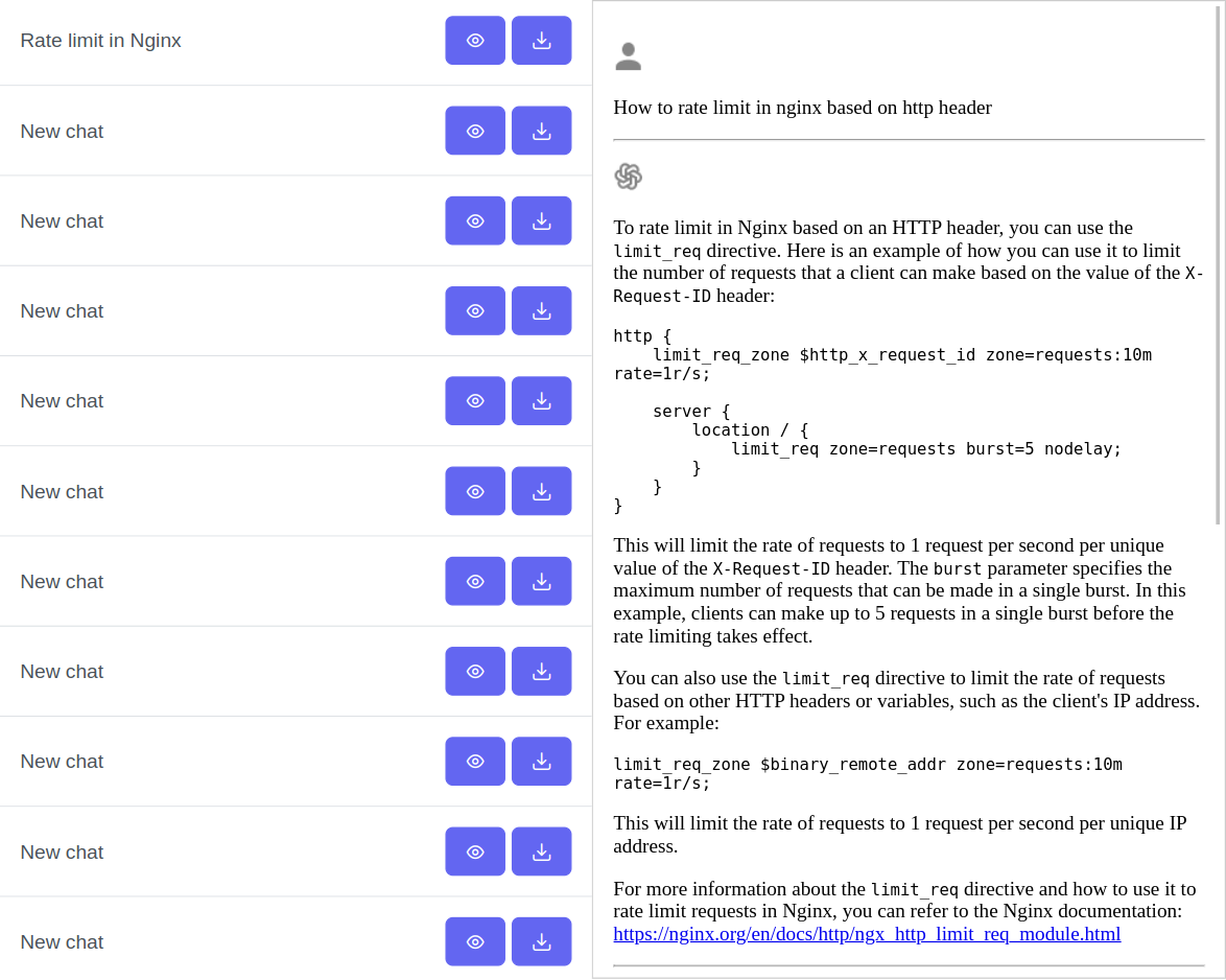 chatgpt-backup screenshot 1