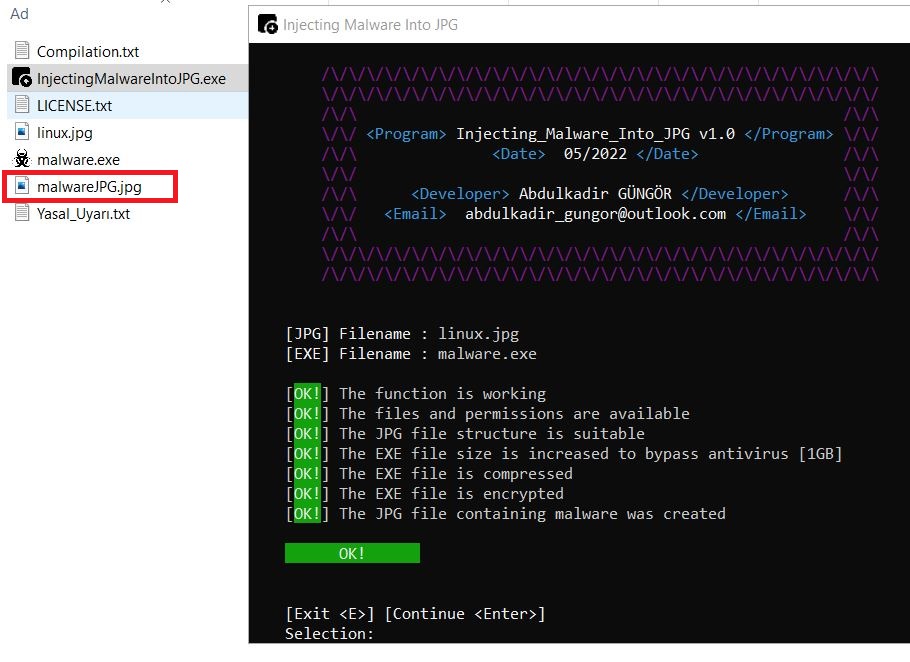 JPGtoMalware screenshot 3