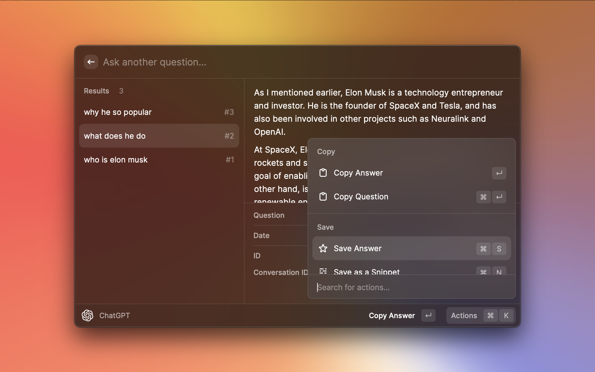 chatgpt-raycast screenshot 5
