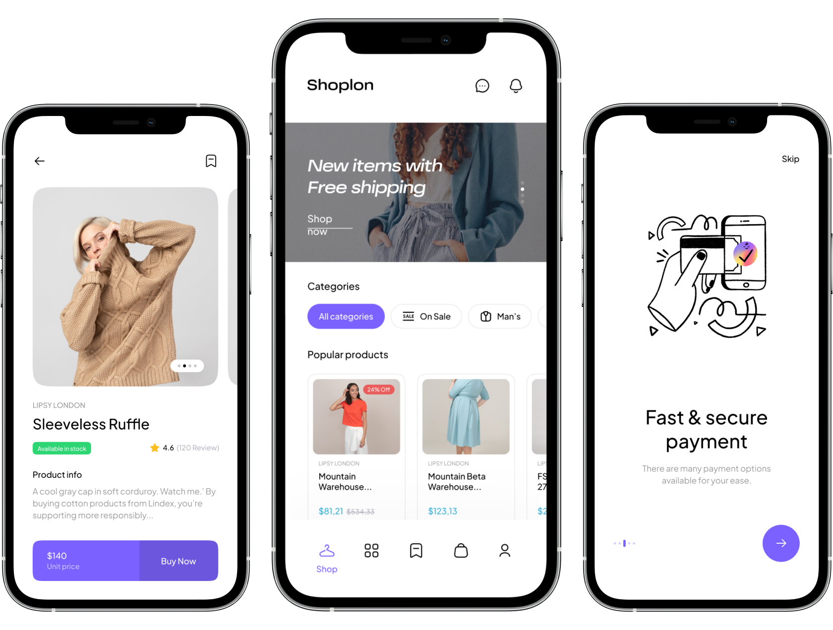 E-commerce-Complete-Flutter-UI screenshot 2