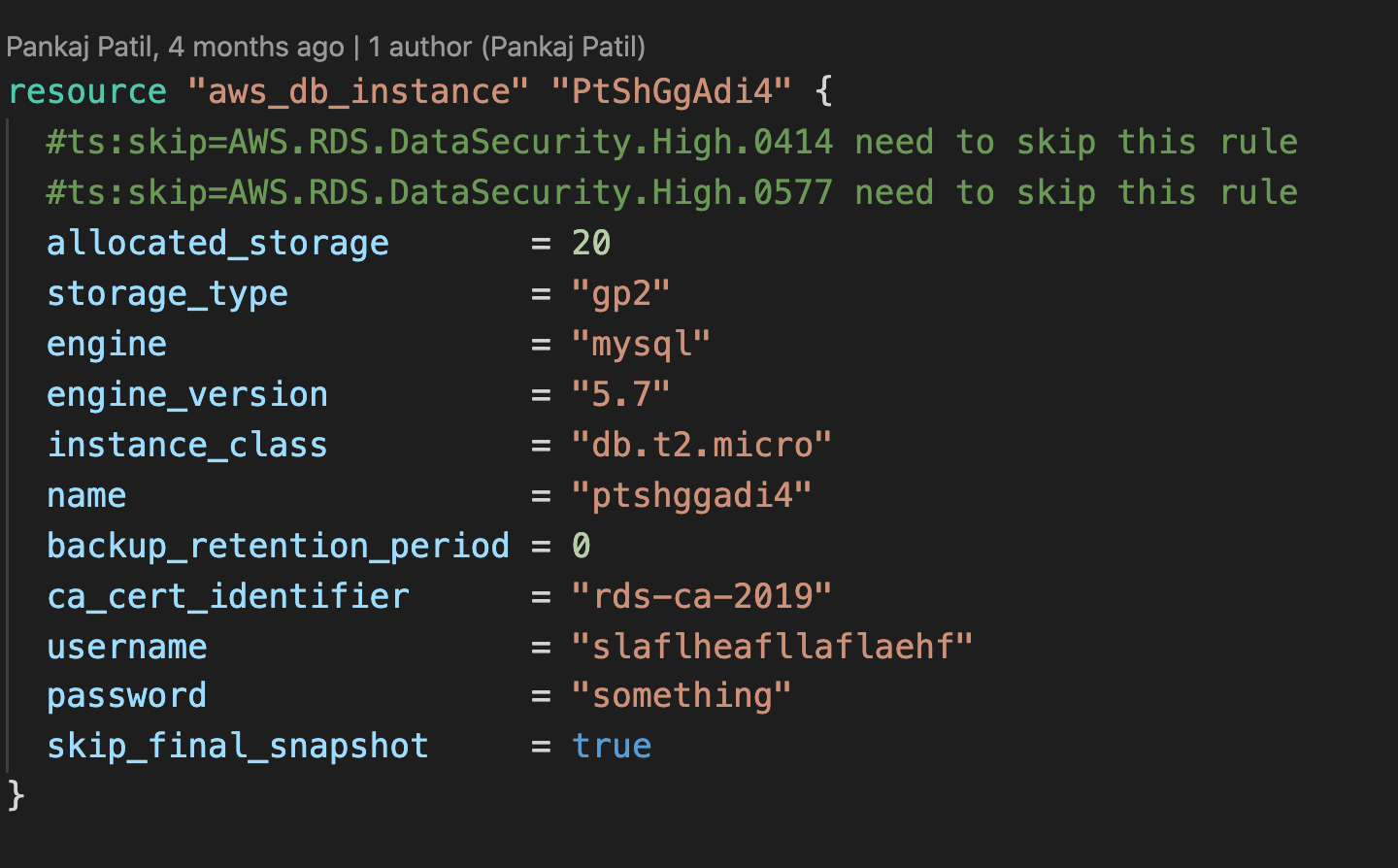 terrascan screenshot 1