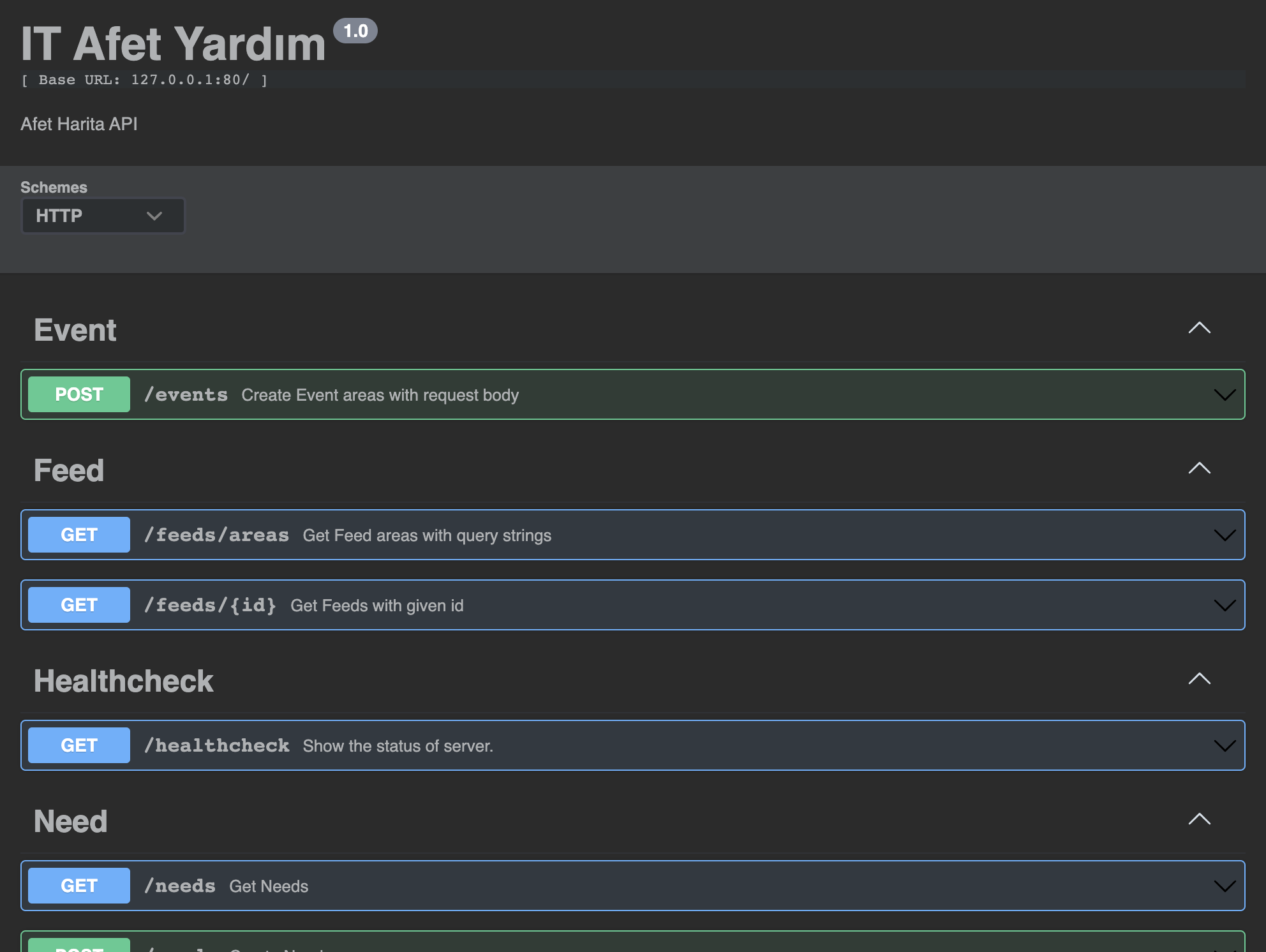 deprem-yardim-backend-go screenshot 4