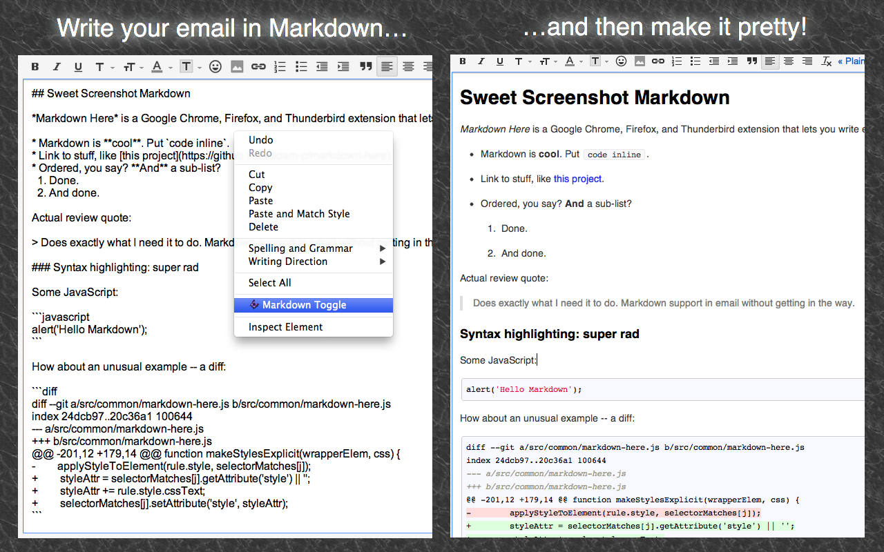 markdown-here screenshot 1
