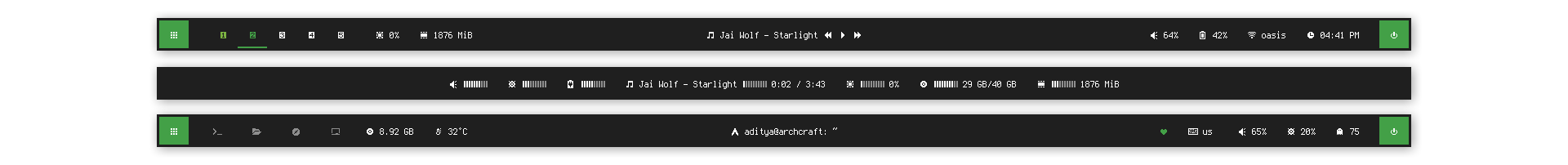 polybar-themes screenshot 6