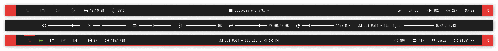 polybar-themes screenshot 45